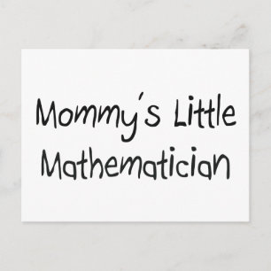 Mommys Little Mathematiker Postkarte