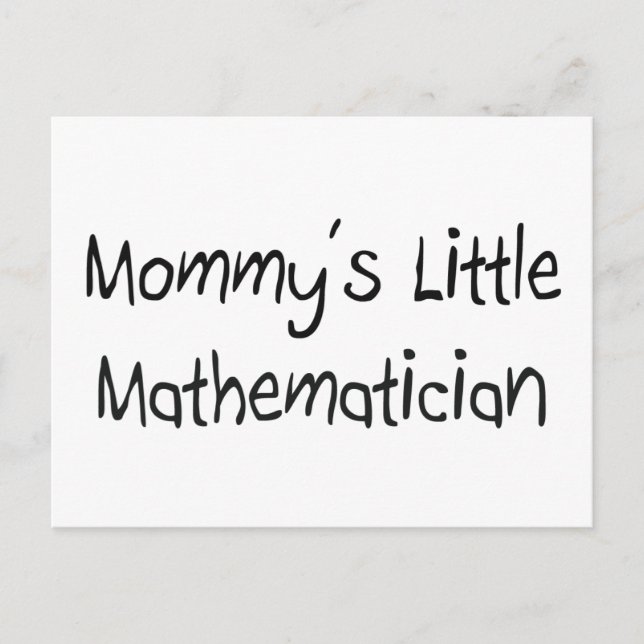 Mommys Little Mathematiker Postkarte (Vorderseite)