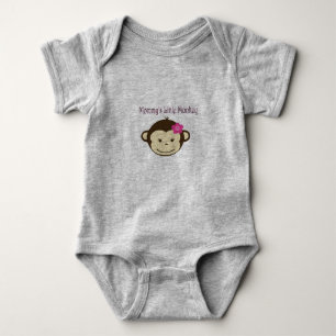 Mommy's Little Monkey Baby Jersey Strampler