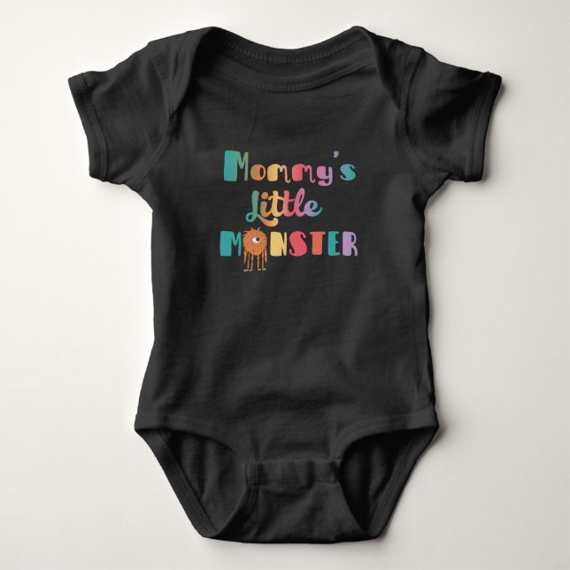 Mommy's Little Monster Baby Bodysuit Baby Strampler (Vorderseite)