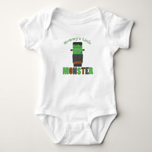 Mommy's Little Monster Halloween-Shirt Baby Strampler (Vorderseite)