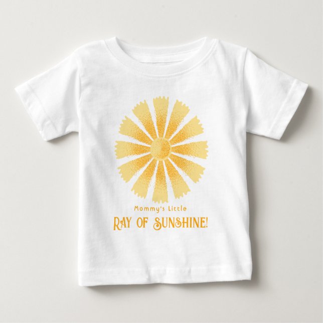 Mommy's Little Ray of Sunshine Baby T-shirt (Vorderseite)