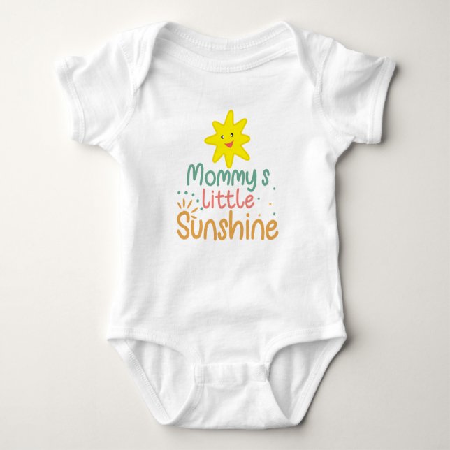 Mommys Little Sunshine Baby Strampler (Vorderseite)