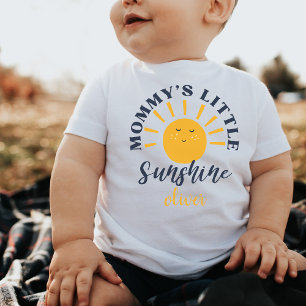 Mommy's Little Sunshine Custom Funny Geschenk Neug Baby T-shirt