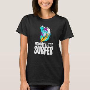 Mommy's Little Surfer Unicorn Frauen Liebe Tier T-Shirt