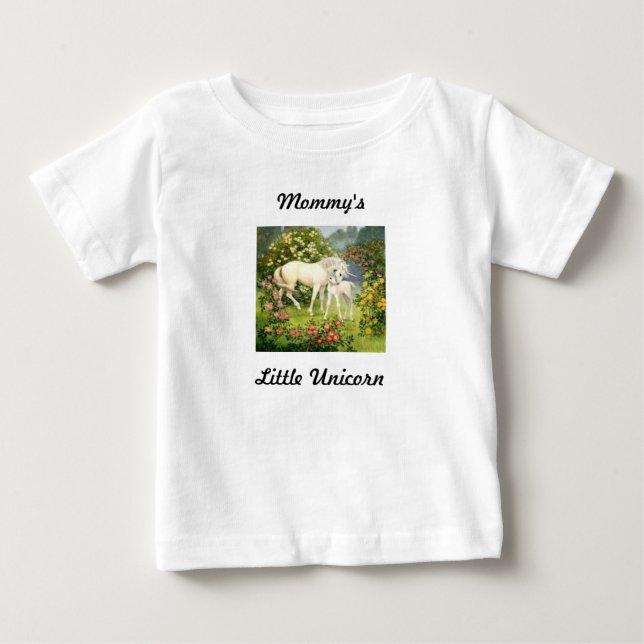 Mommy's Little Unicorn Baby T-shirt (Vorderseite)