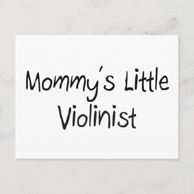 Mommys Little Violinist Postkarte (Vorderseite)