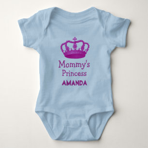 Mommy's Princess mit rosa Krone V24B12 Baby Strampler