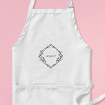 Mommys Schürze mit zartem Blumendesign<br><div class="desc">Sie suchen ein besonderes Geschenk, um Ihre Mutter am Muttertag zu schätzen? Schauen Sie sich nur diese personalisierte, weiße Schürze an, die mit dem von Ihnen gewünschten Text in einem zarten, schwarzen Blumenmuster gestaltet ist. Diese Schürze ist aus hochwertigen, langlebigen Materialien gefertigt und ist so konzipiert, dass sie der Abnutzung...</div>