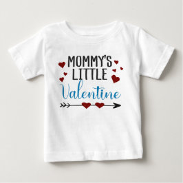 "Mommy's small Valentine" mit Herzen und Pfeil Baby T-shirt