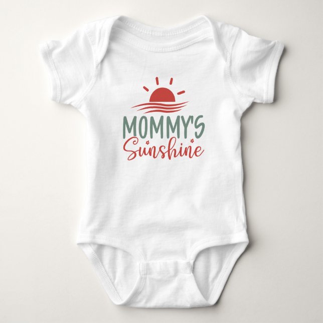 Mommy's Sunshine - Baby Boy Bodysuit Baby Strampler (Vorderseite)