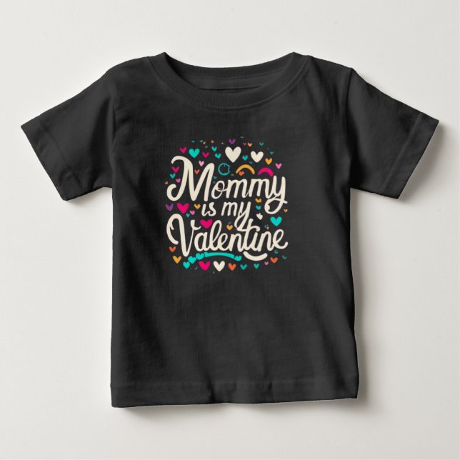 Mommy's Valentine Baby T-shirt (Vorderseite)