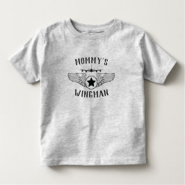 Mommy's Wingman Lightning and Wings KC-135 Kleinkind T-shirt