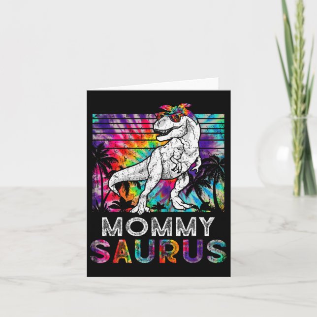 Mommysaurus Dinosaur Mommy Saurus Familie Matching Karte (Vorderseite)