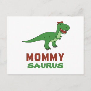 Mommysaurus Dinosaur T-Rex Dino Mama Muttertag Postkarte