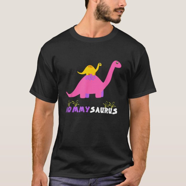 Mommysaurus Niedlich Mother Dinosaur Mommy Saurus  T-Shirt (Vorderseite)