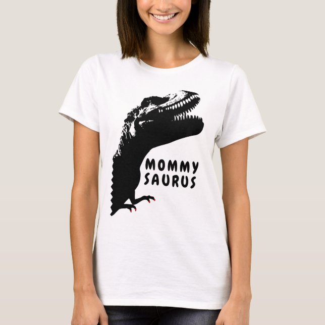 Mommysaurus Rex mit Nagellack T-Shirt (Vorderseite)
