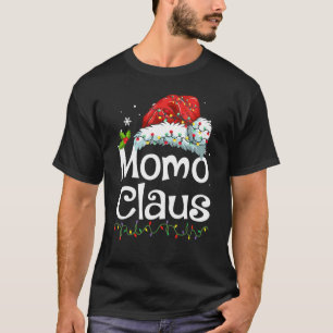 Momo Claus-Shirt Santa-Hut passendes Weihnachtsfam T-Shirt