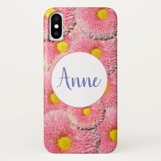 Momogram Blossoms coque iphone personnalisé (Dos)