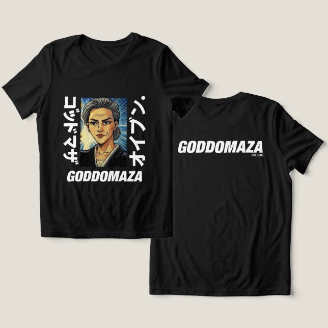 MOMOKO FARBE SCHWARZE VORDERSEITE (SCHWARZ) Tri-Blend SHIRT (Design Vorderseite & Rückseite)