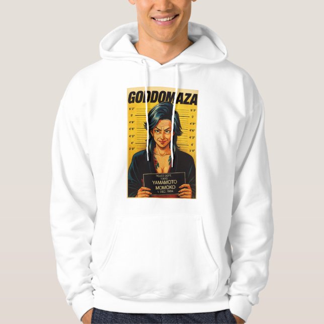 MOMOKO MUGSHOT VINTAG HOODIE (Vorderseite)