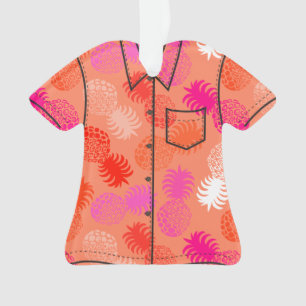 Momona Hawaiian Tropical Pineapple Aloha-Shirt Ornament