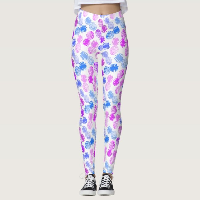Momona Hawaiian Tropical Pineapse Leggings (Vorderseite)