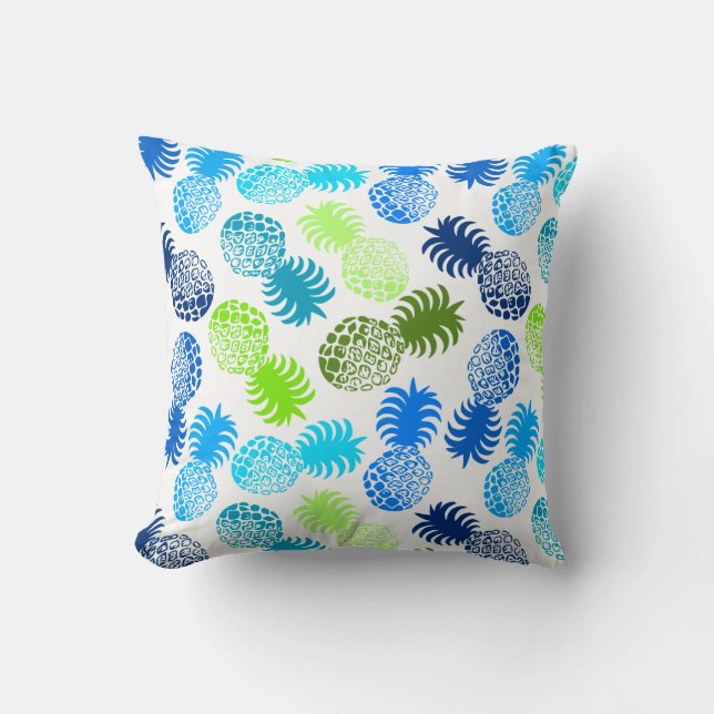 Momona Hawaiian Tropical Pineapse reversible Kissen (Vorderseite)