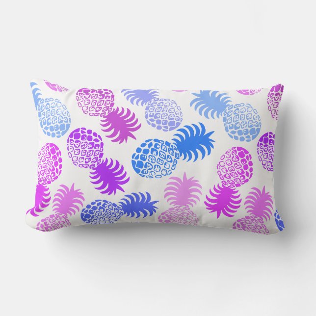 Momona Hawaiian Tropical Pineapse reversible Lendenkissen (Vorderseite)