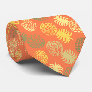 Momona Hawaiian Tropischer Ananas Krawatte