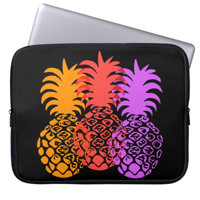 Momona Pineaple Hawaiian Neoprene Wetsuit Laptopschutzhülle (Vorderseite)