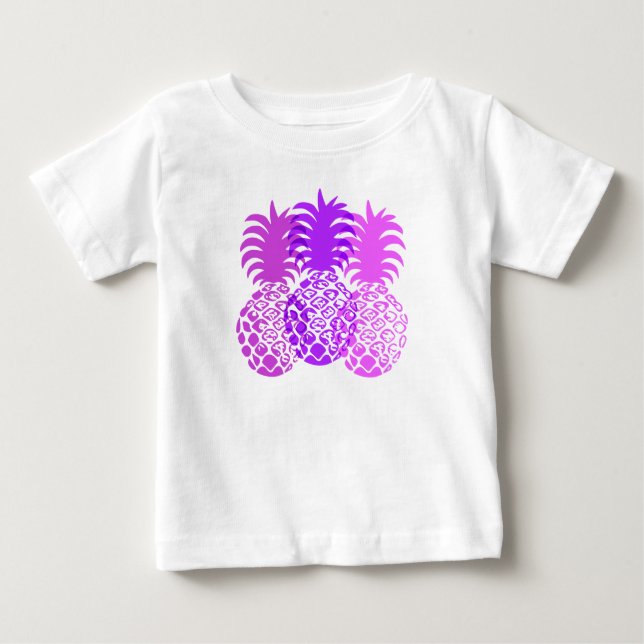 Momona Pineaple Hawaiian Tropical Baby T-shirt (Vorderseite)