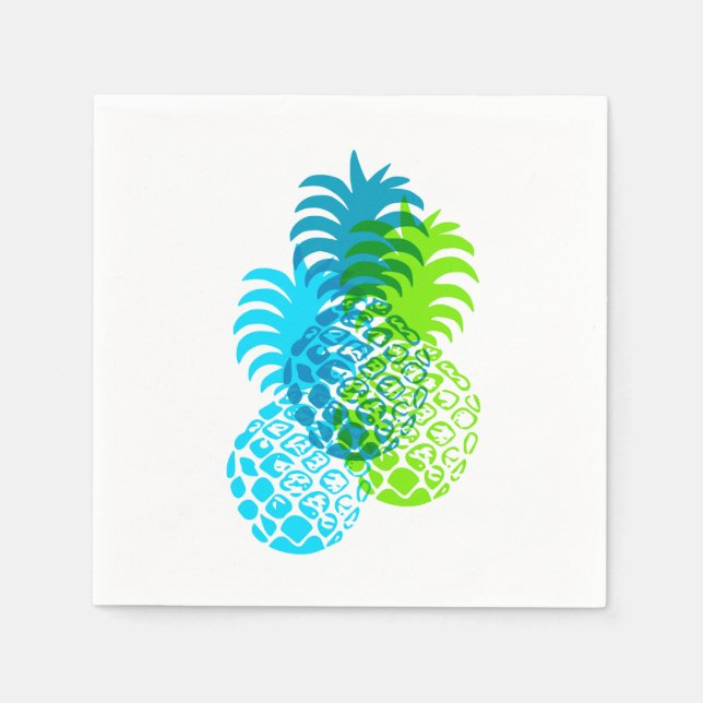 Momona Pineaple Hawaiian Tropical Serviette (Vorderseite)