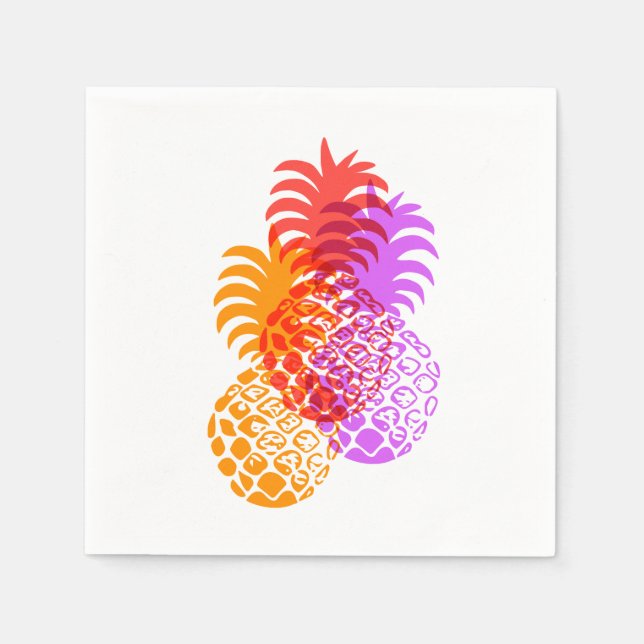 Momona Pineaple Hawaiian Tropical Serviette (Vorderseite)