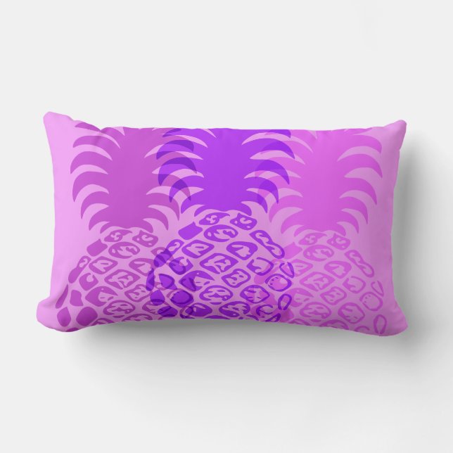 Momona Pineappel Hawaiian Tropical Reversible Lendenkissen (Vorderseite)