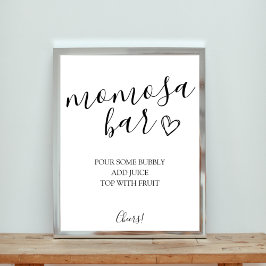 Momosa Bar Baby Duschzeichen Poster