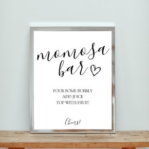 Momosa Bar Baby Duschzeichen Poster