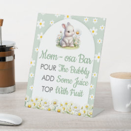 Momosa Bar Bunny Gender Neutral Baby Dusche Sockelschild