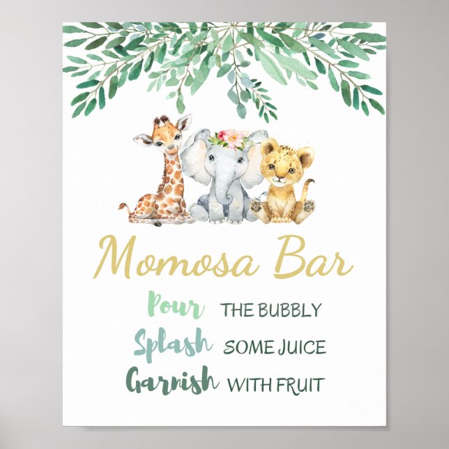 Momosa Bar Sign Poster (Vorne)