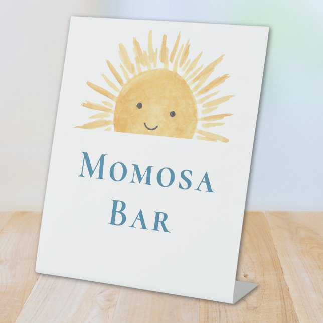 Momosa Bar Sun-Themed Baby-Dusche Sockelschild (Von Creator hochgeladen)