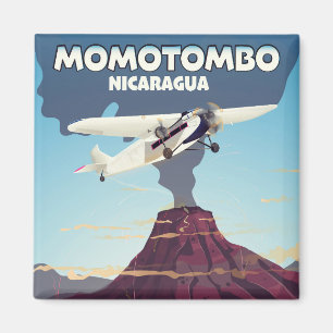 Momotombo Nicaragua Vulkan Reise Druck. Magnet