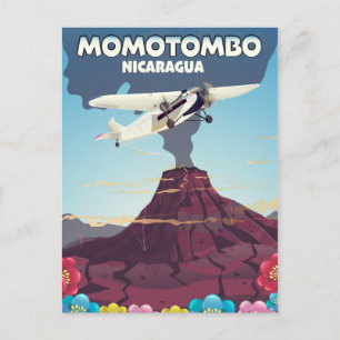 Momotombo Nicaragua Vulkan Reise Druck. Postkarte