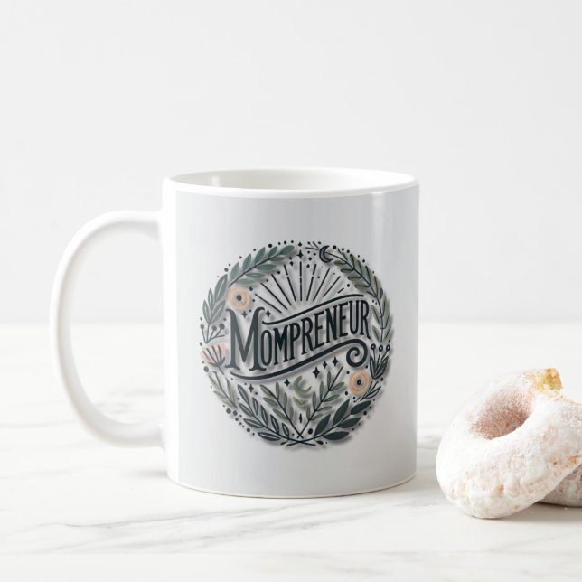 Mompreneur Themed Kaffeetasse (Mit Donut)