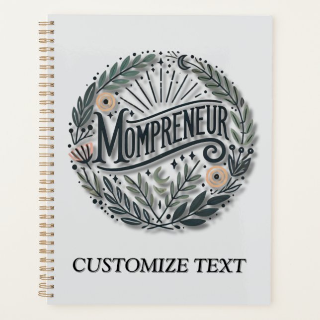 Mompreneur Themed Planer (Vorderseite)