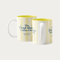 Moms Club Typografie Gelbe Streifen