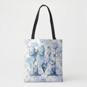 Moms große Schultertasche in hellblauer Chinoiseri Tasche