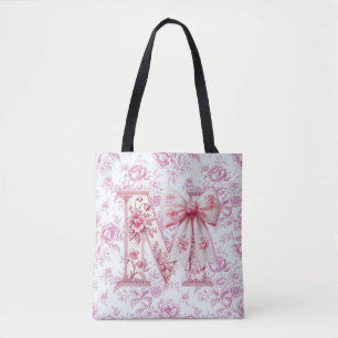 Moms große Schultertasche in hellrosa Chinoiserie Tasche