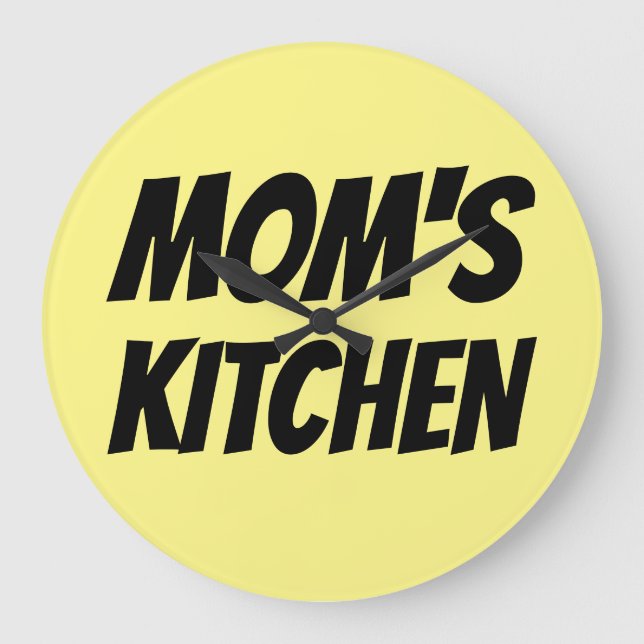 MOM'S KITCHEN WALL CLOCKS GROßE WANDUHR (Vorderseite)