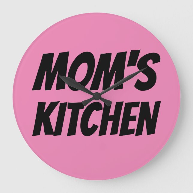 MOM'S KITCHEN WALL CLOCKS GROßE WANDUHR (Vorderseite)