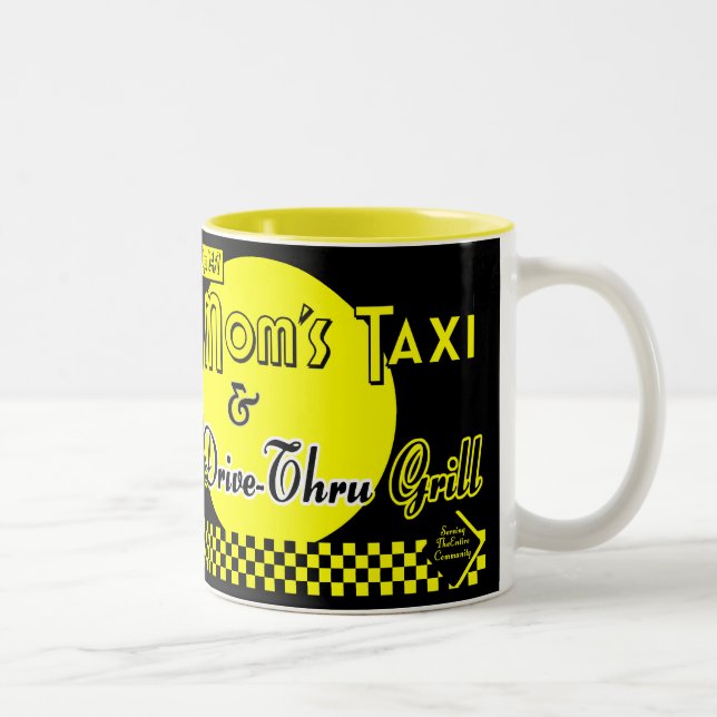 Moms Taxi et Drive-Thru Grill Café Mug (Droit)